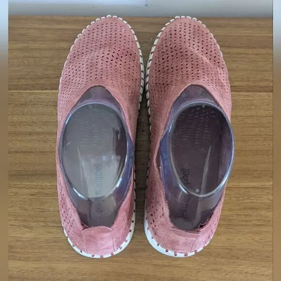Jeffrey Campbell Tiles Slip-On Pink Perforated Sneakers sz 8 EUC - Picture 4 of 10